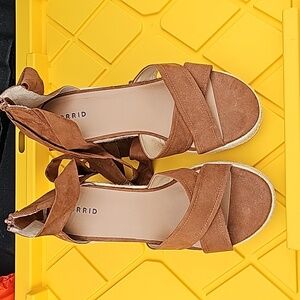 Brand New Lace Up Wedge Heel Sandals Size 13